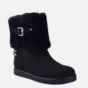 GBG Los Angeles Women's Aleya Faux Fur Winter Boots Women's Black